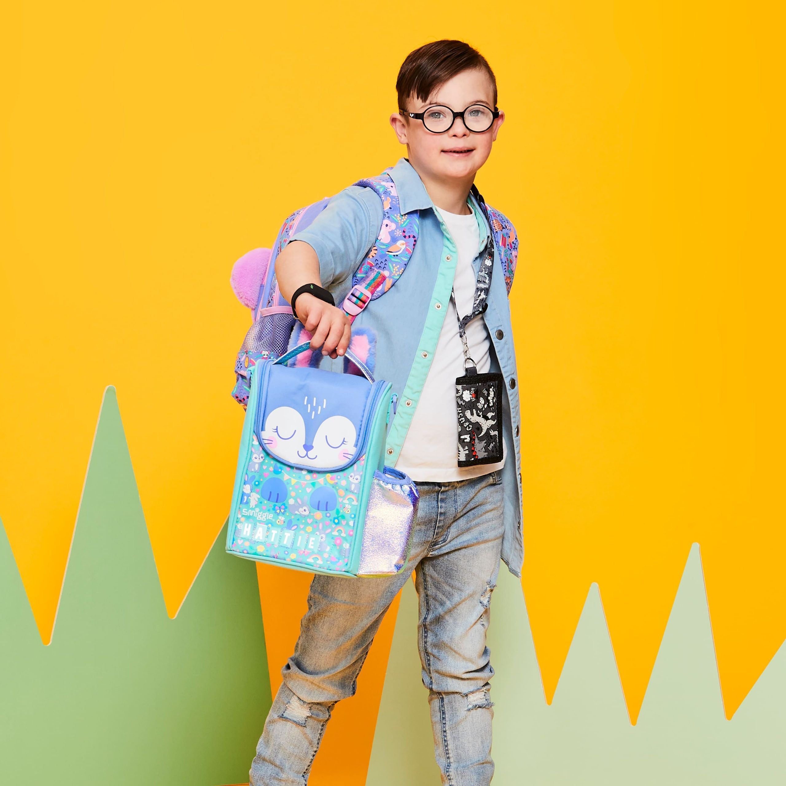 Smiggle - Animalia Junior Okul Çanta ve Tüm Seti