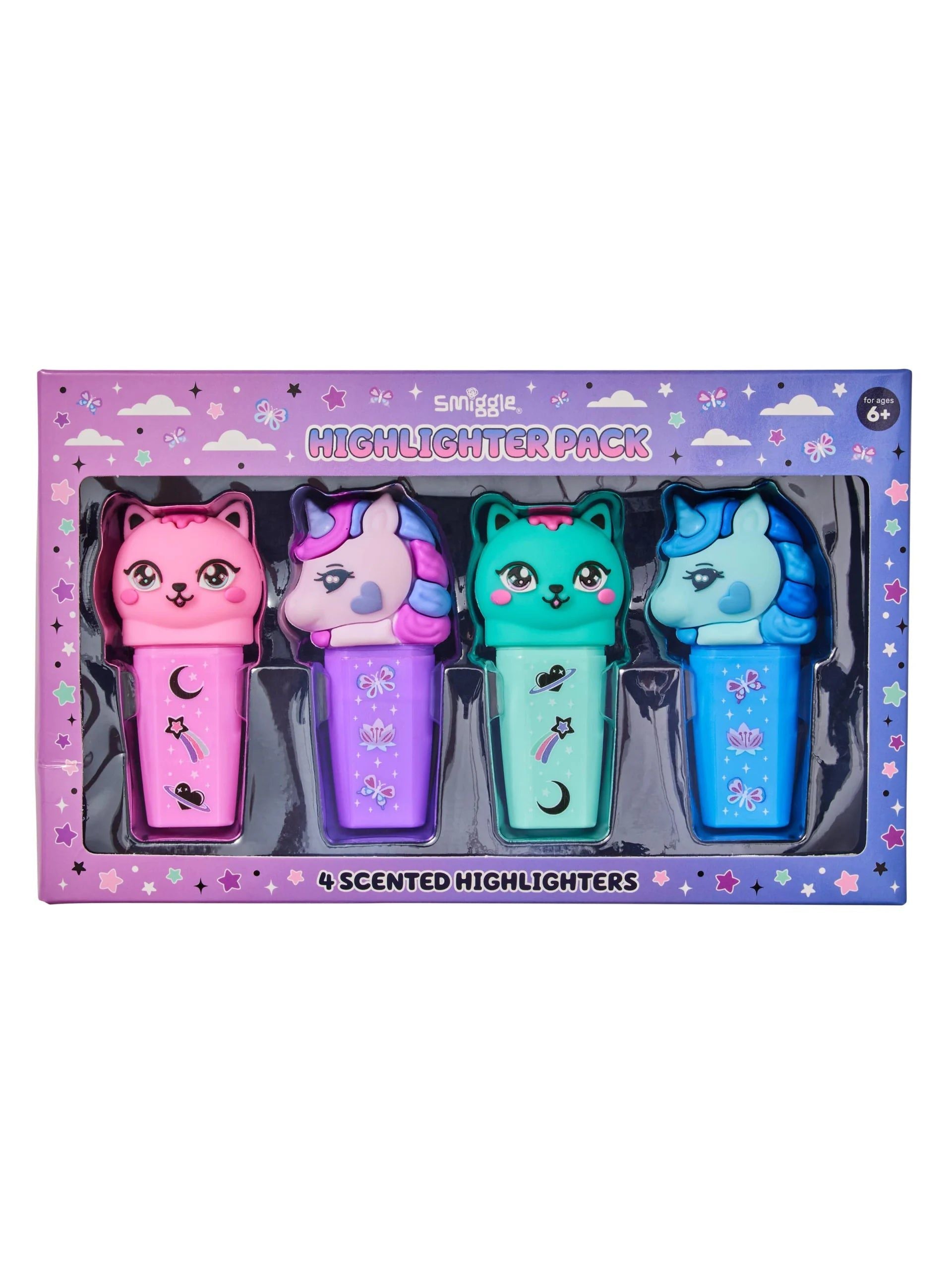 Smiggle - Away Fosforlu Highlighter Kalem Paketi X4