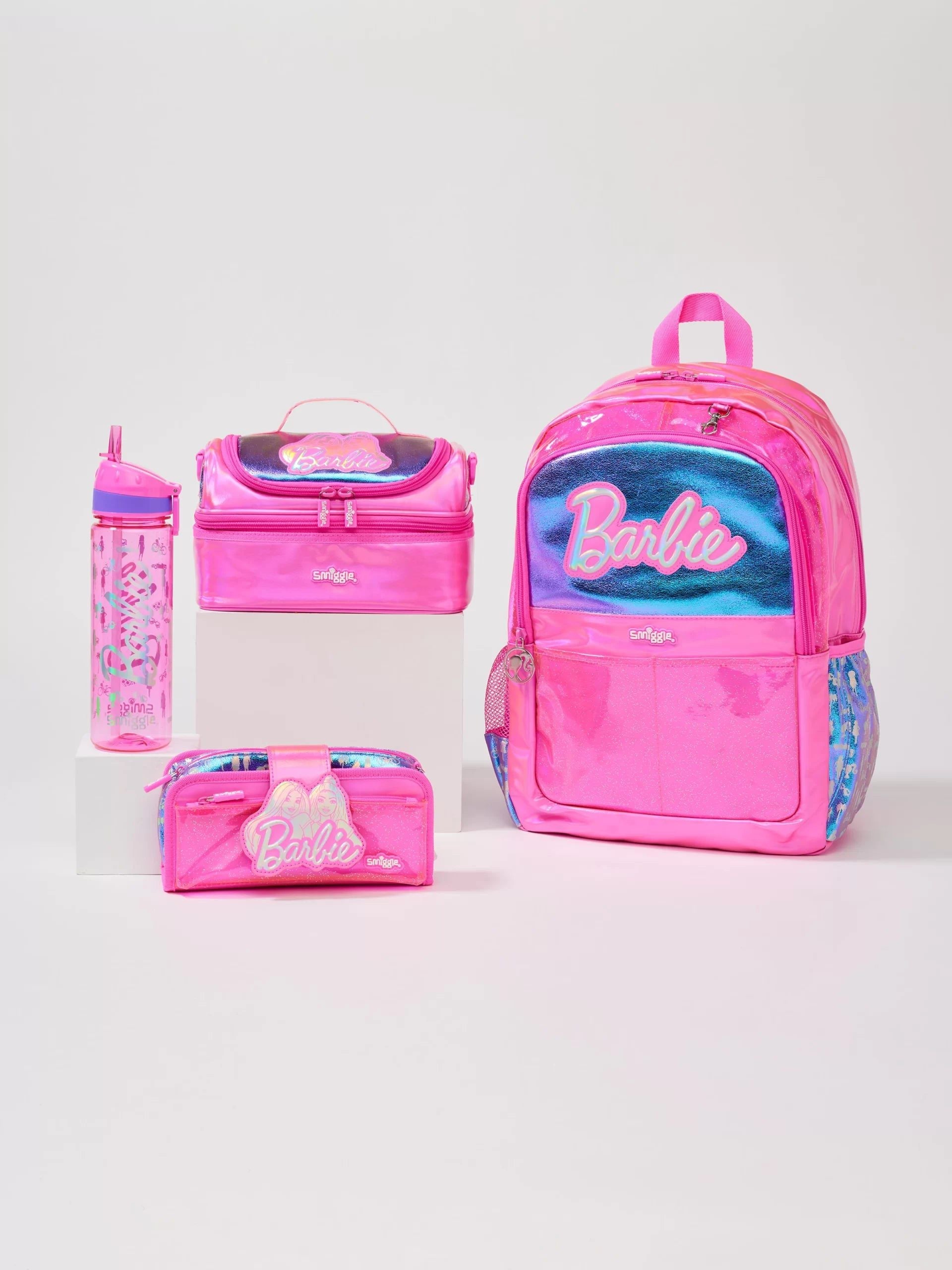 Smiggle - Barbie 4'lü Okul Çanta Seti