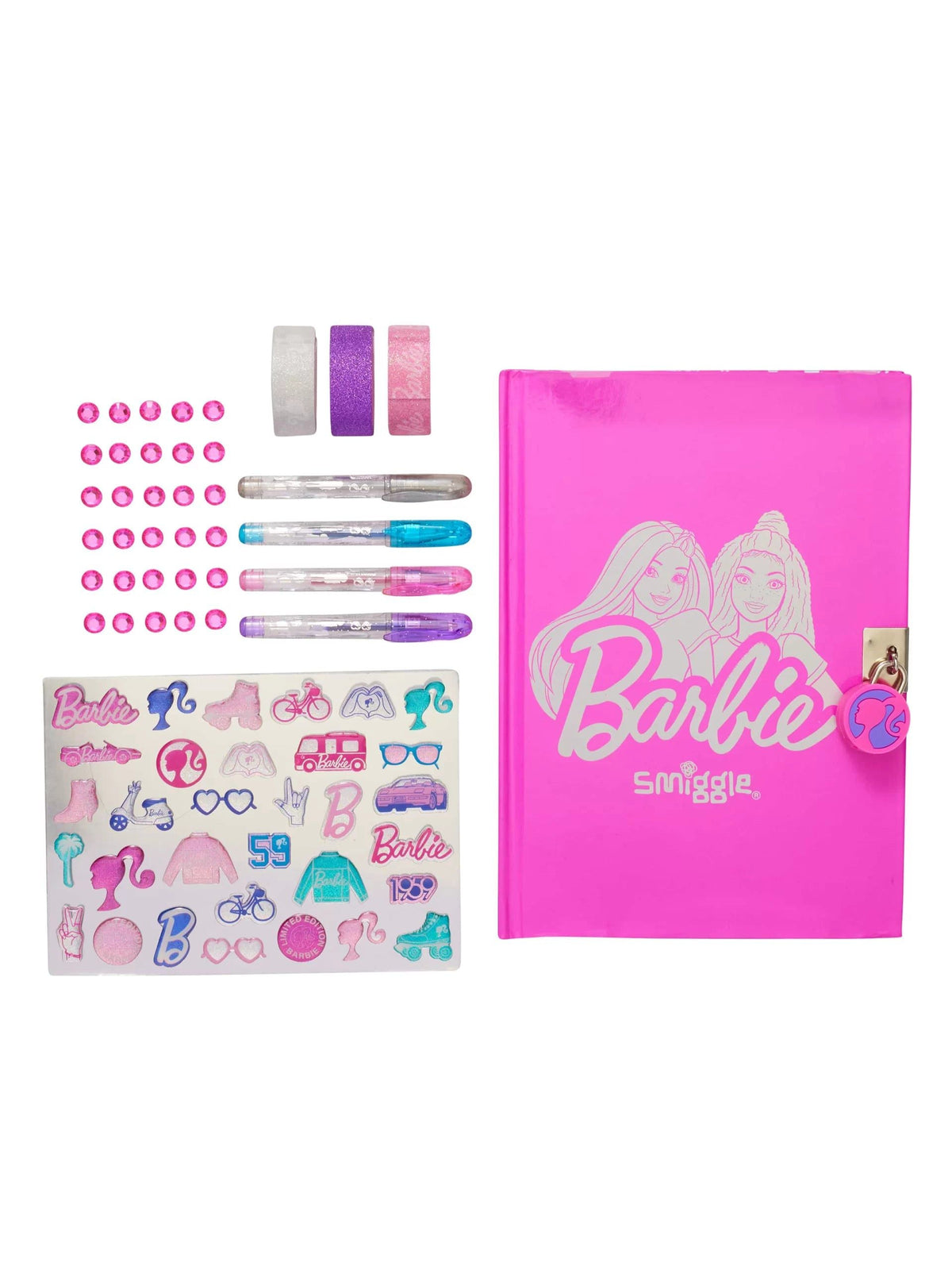 Smiggle - Barbie Kendin Yap Kilitlenebilir Günlük