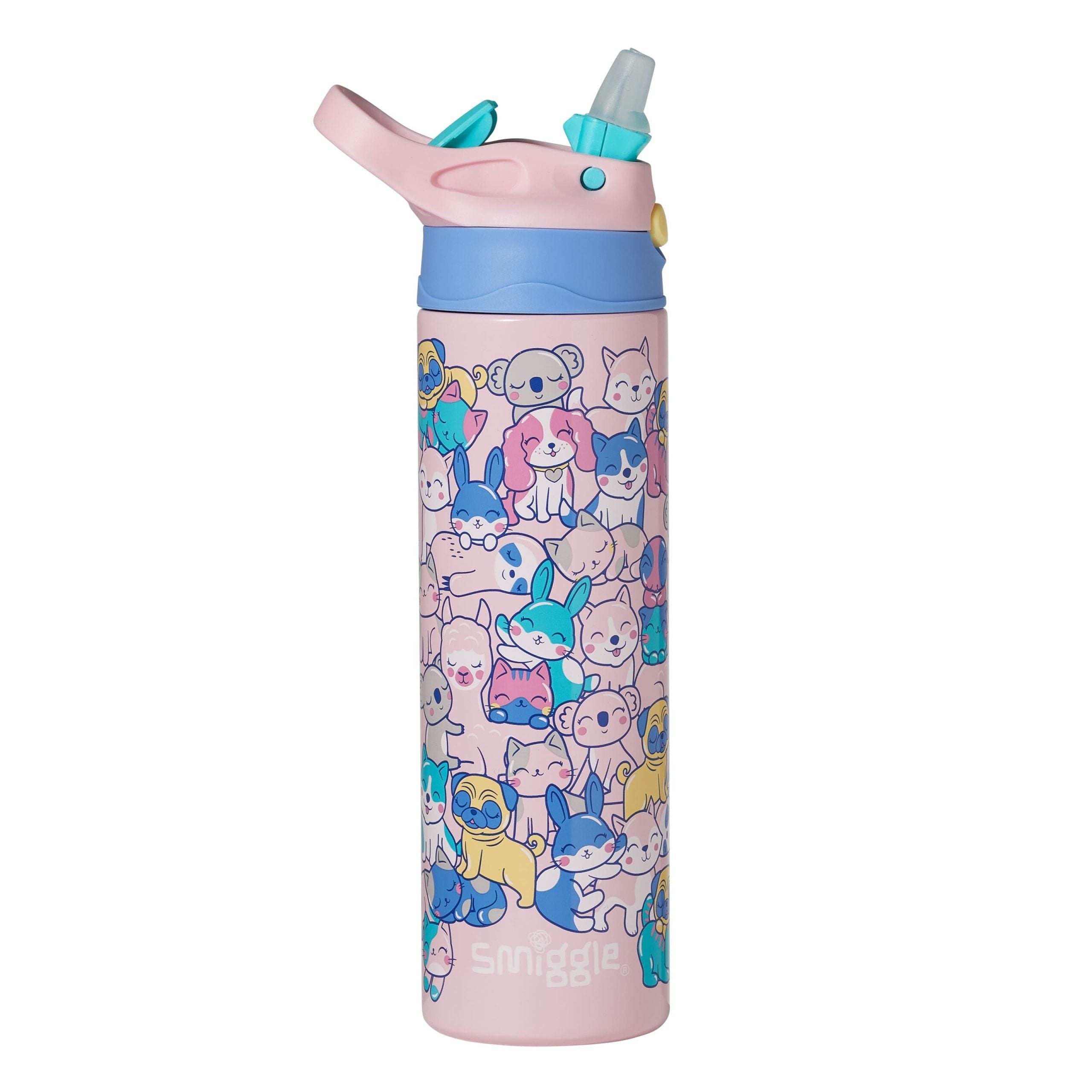 Smiggle - Better Togerher Paslanmaz Çelik 520Ml Pipetli Matara