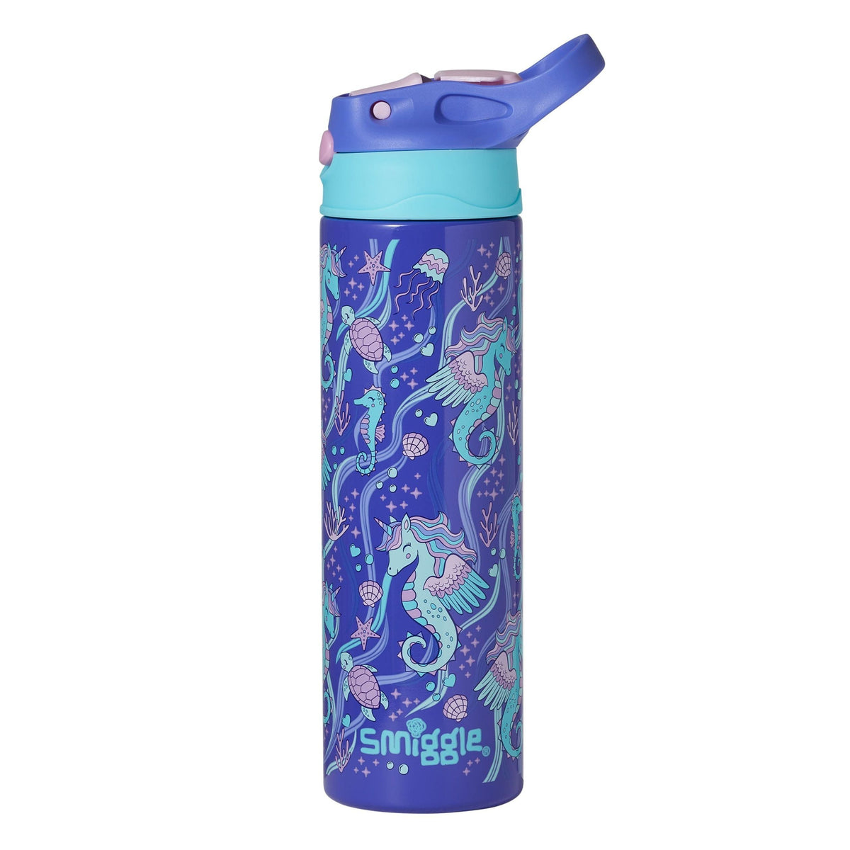 Smiggle - Better Togerher Paslanmaz Çelik 520Ml Pipetli Matara