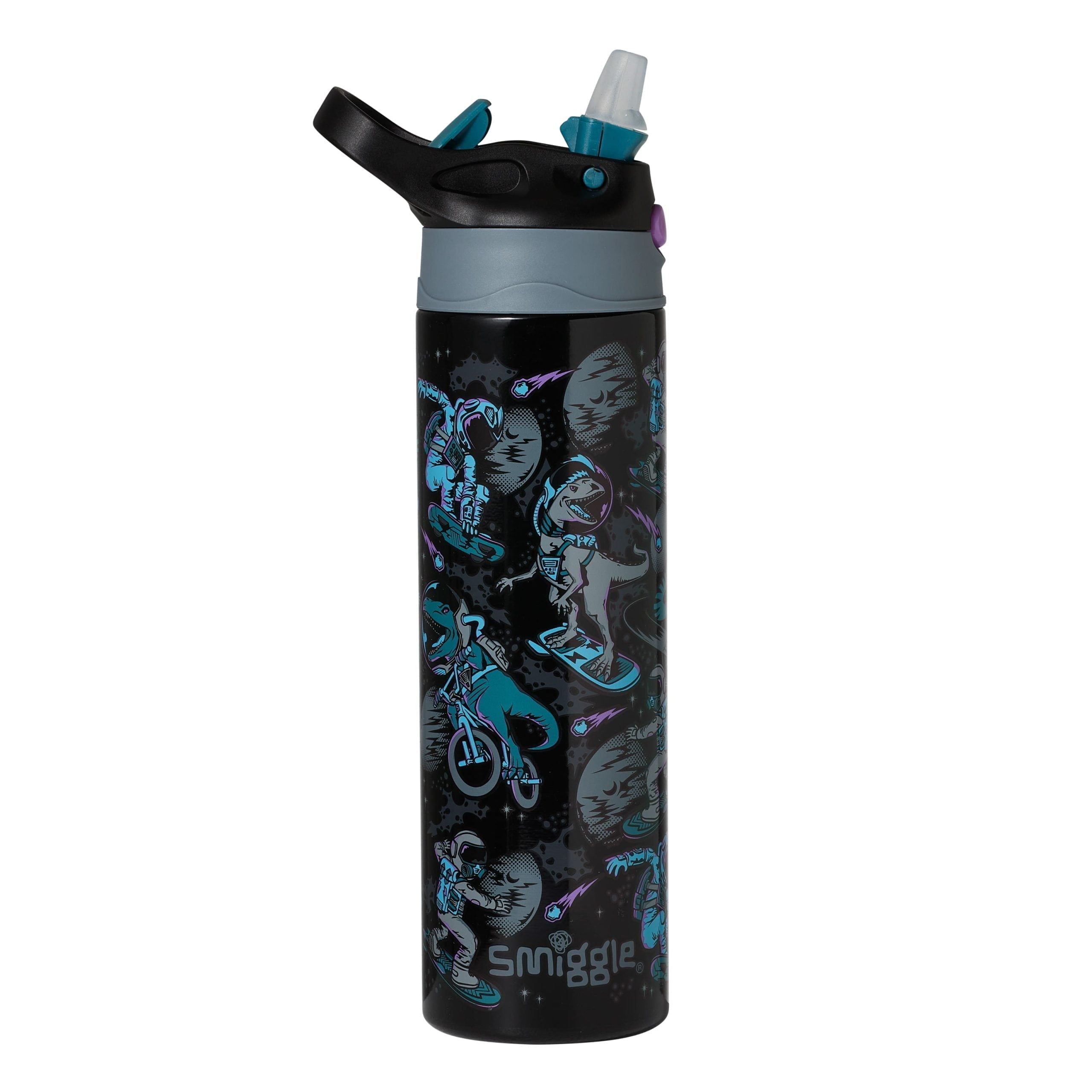 Smiggle - Better Togerher Paslanmaz Çelik 520Ml Pipetli Matara