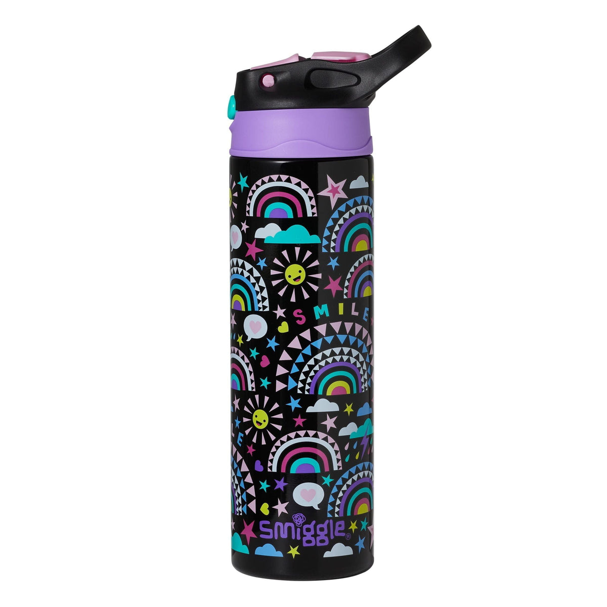 Smiggle - Better Togerher Paslanmaz Çelik 520Ml Pipetli Matara
