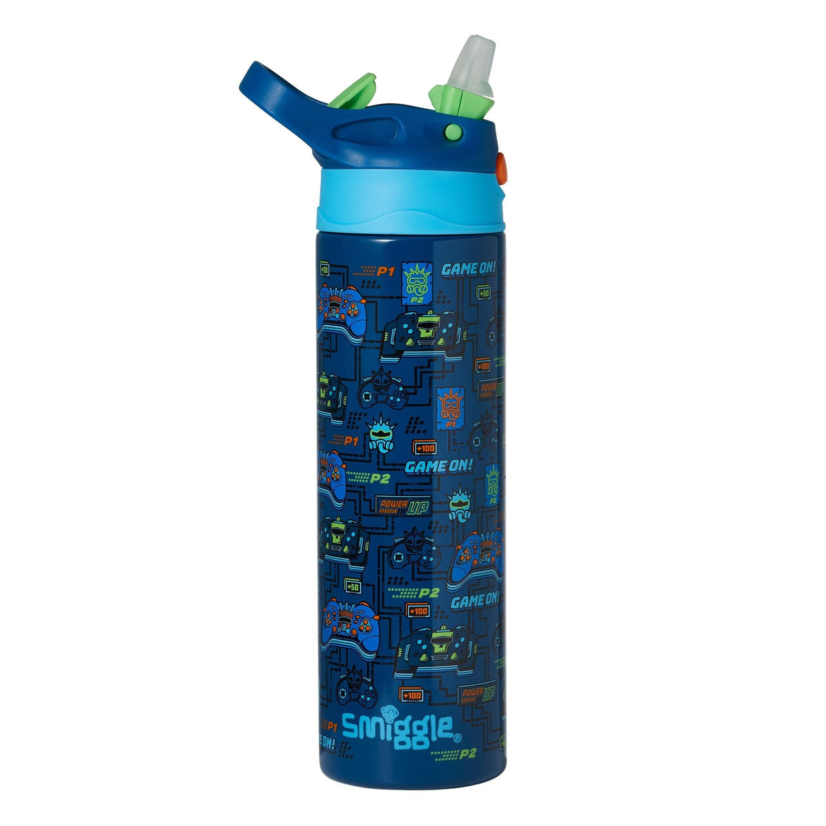 Smiggle - Better Togerher Paslanmaz Çelik 520Ml Pipetli Matara