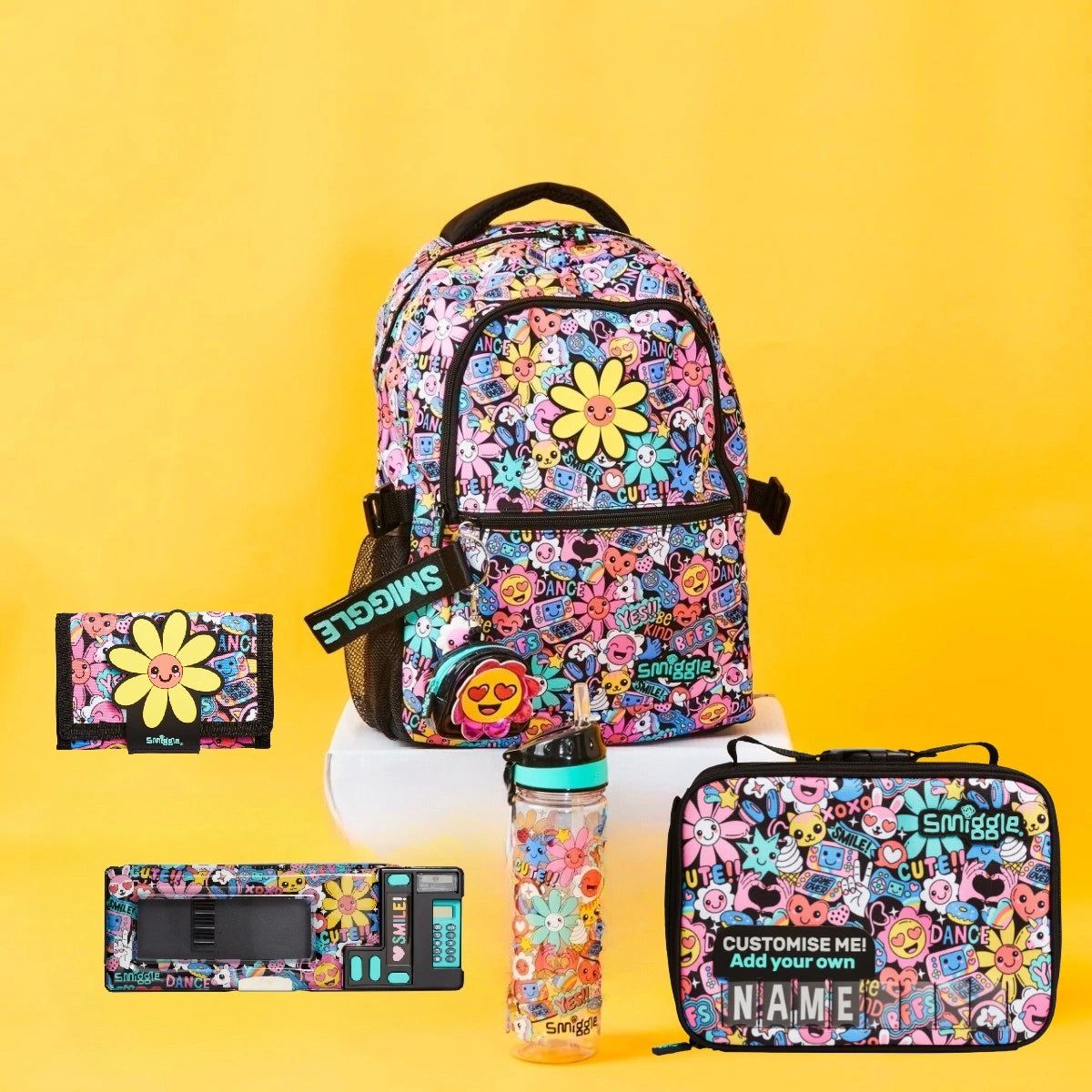 Smiggle – Bright Side 5'li Okul Çanta Seti