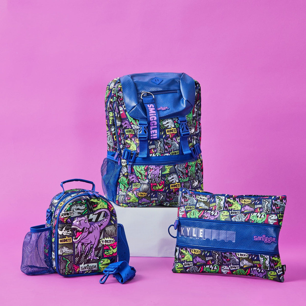 Smiggle - Bright Side Askılı Çift Katlı Beslenme Çantası