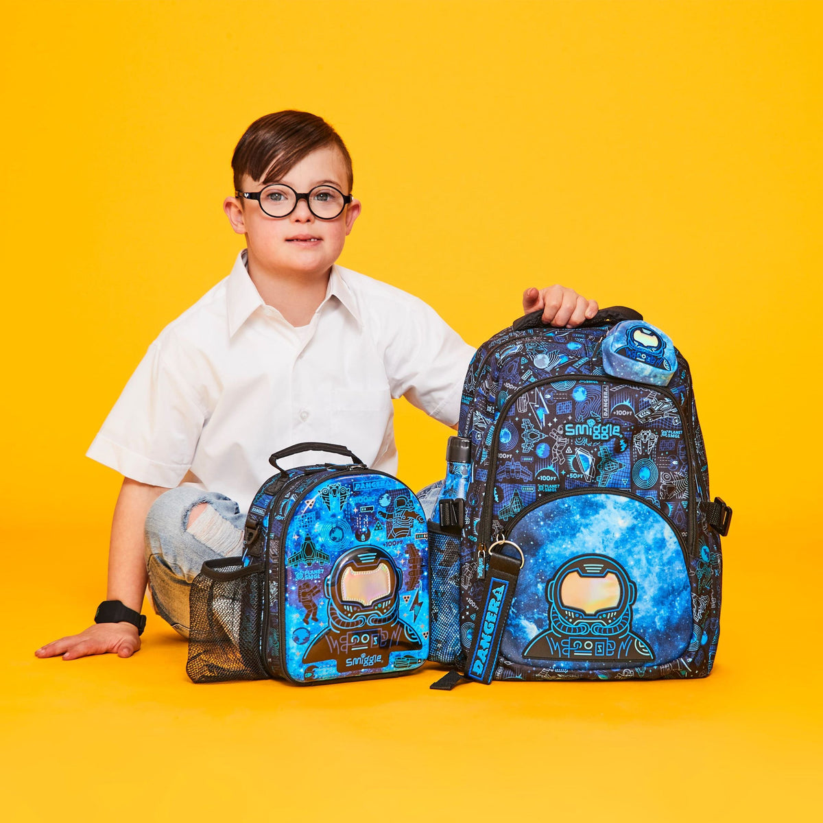 Smiggle - Bright Side Askılı Çift Katlı Beslenme Çantası