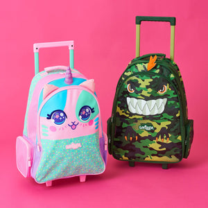 Smiggle - Budz Çekçekli Işıklı Tekerlekli Çanta