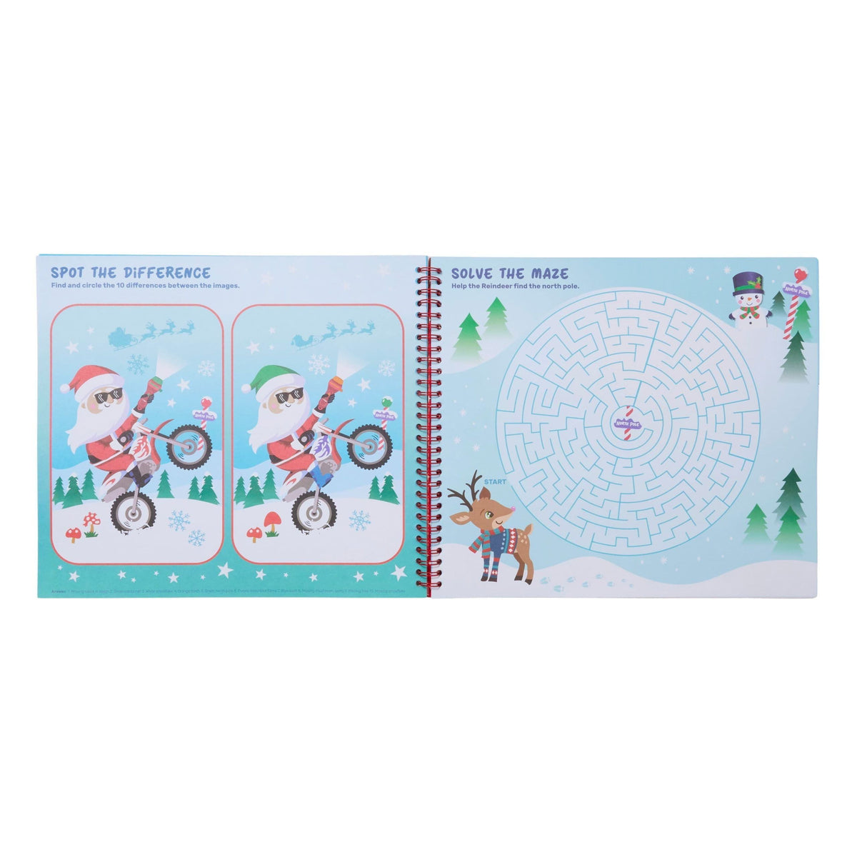 Smiggle - Büyülü Noel Alıştırma ve Sticker Yeni Yıl Eğlence Kitabı
