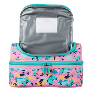 Smiggle - Çift Katlı Mavi Kedişler Beslenme Çantası