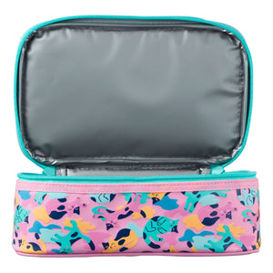 Smiggle - Çift Katlı Mavi Kedişler Beslenme Çantası