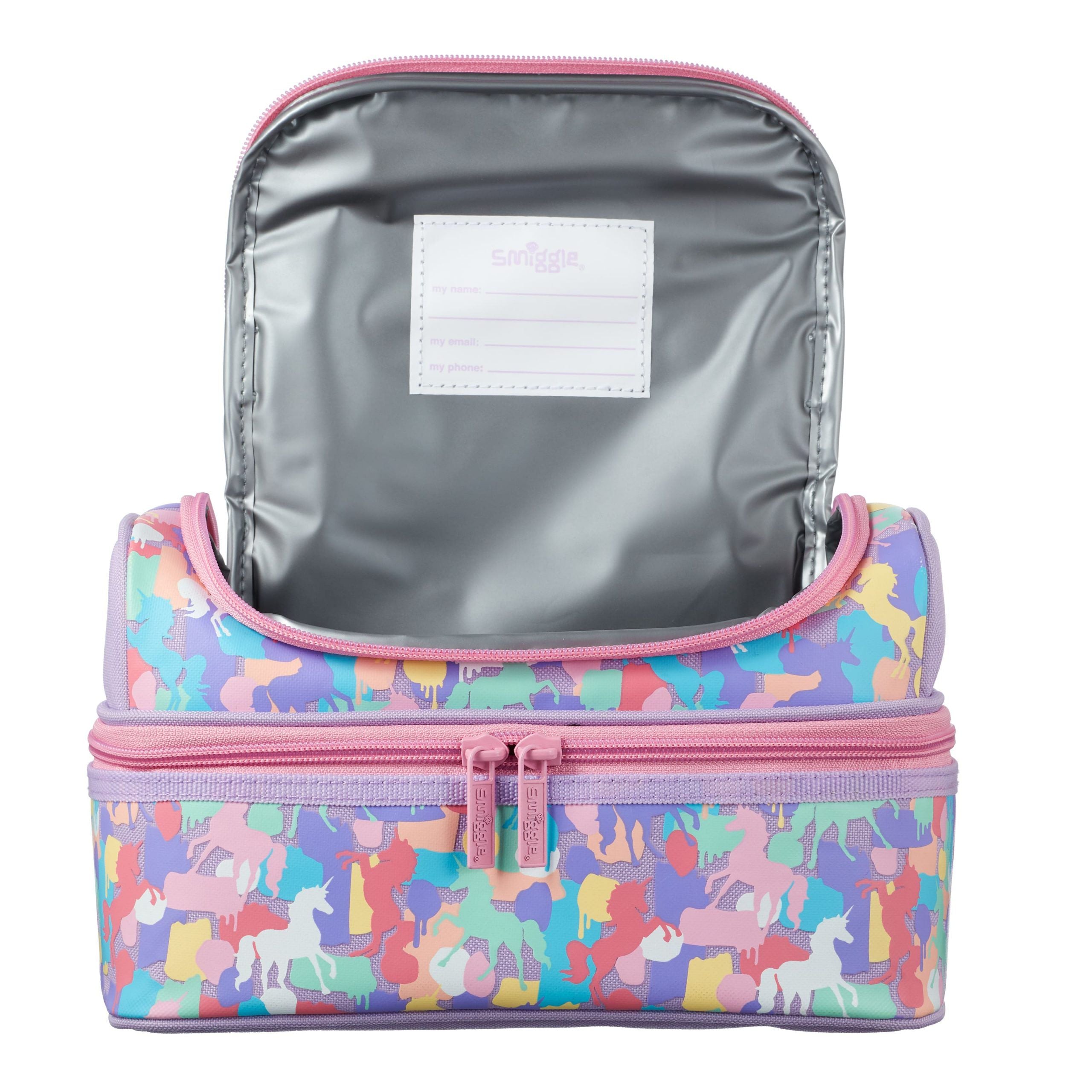 Smiggle - Çift Katlı Unicorn Beslenme Çantası