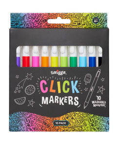 Smiggle - Click Forsforlu Markers Kalem Seti X10