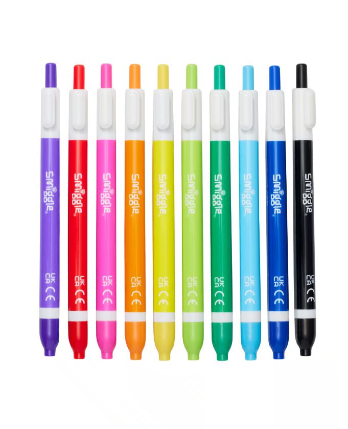 Smiggle - Click Forsforlu Markers Kalem Seti X10
