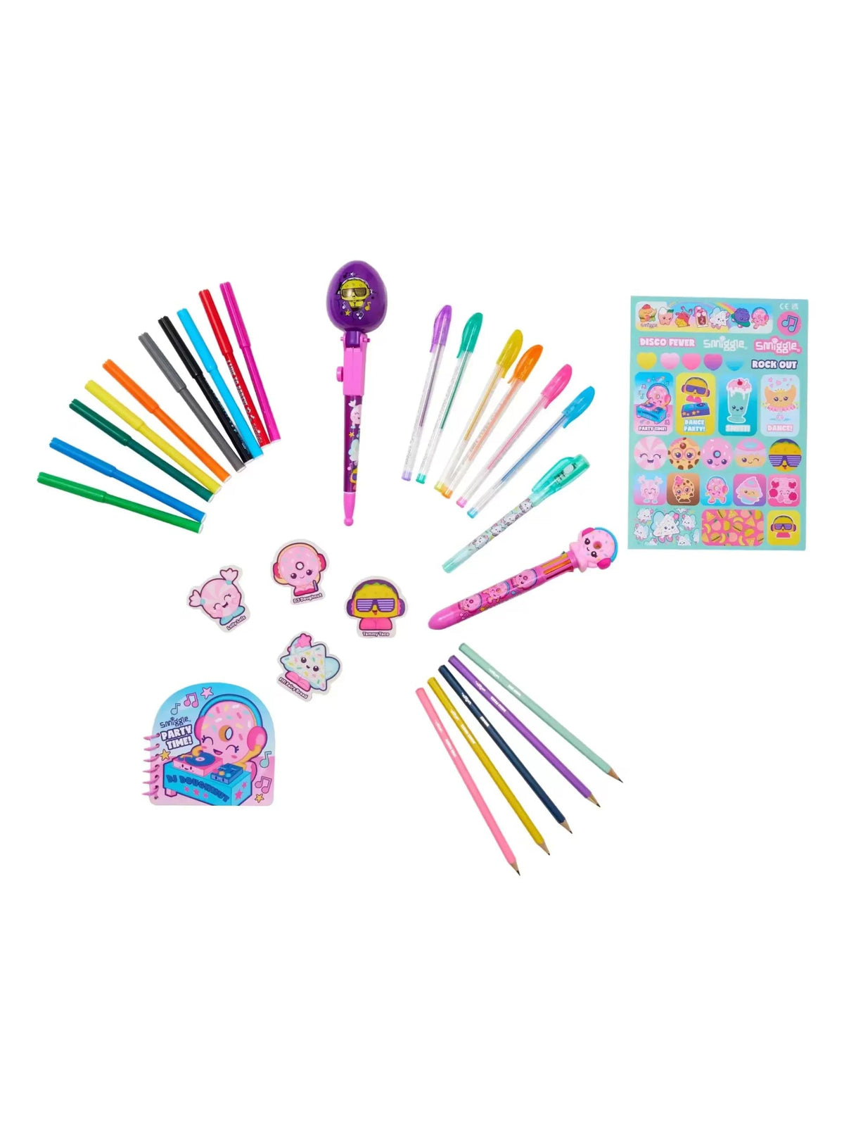 Smiggle - Defter, Silgi, Kalem ve Boyama Kırtasiye Seti