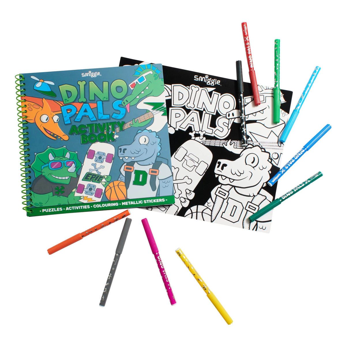 Smiggle- Dinossi Özel Tasarım Etkinlik Seti ve Boyaları