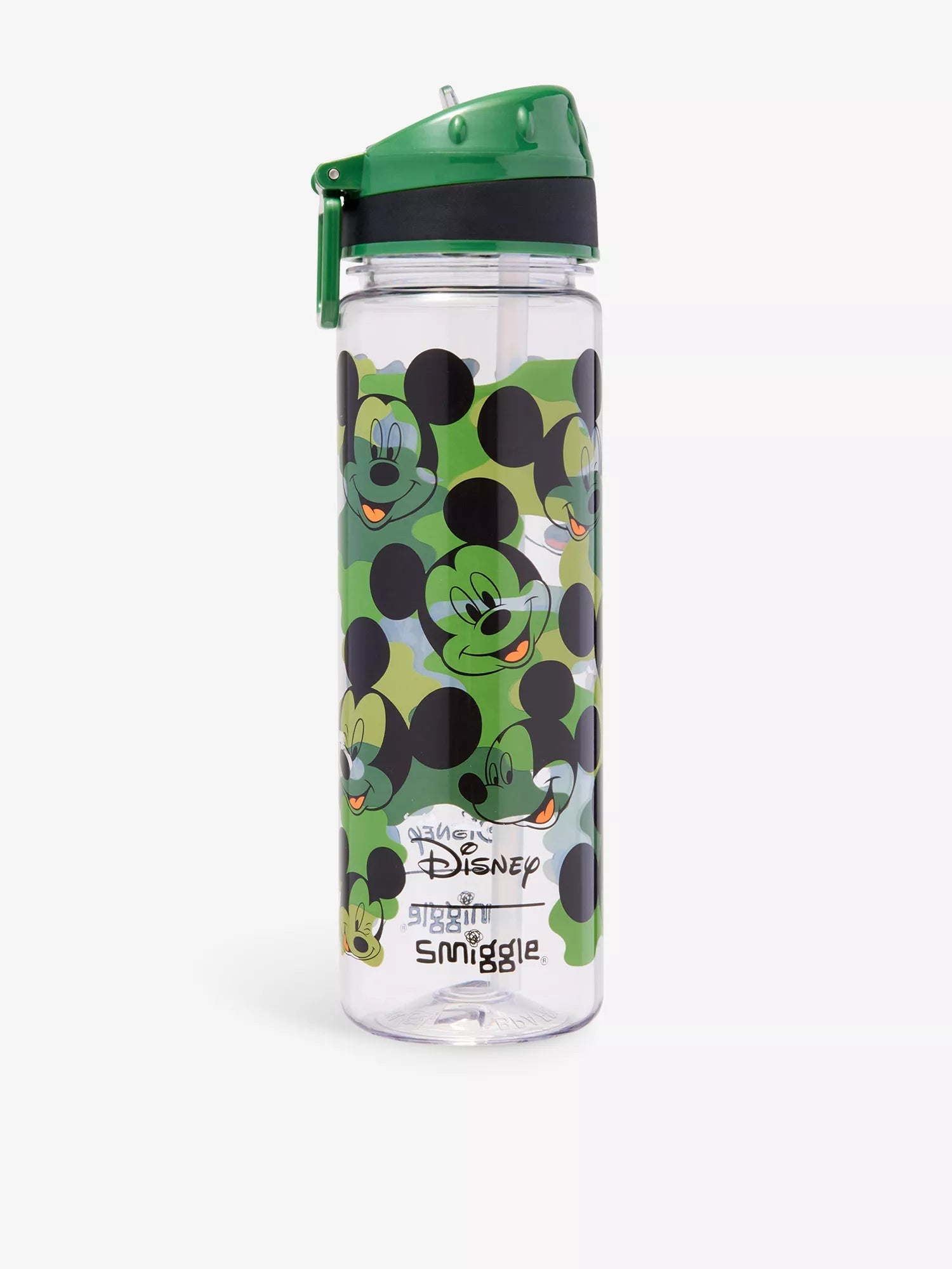 Smiggle - Disney ميكي 650ML زجاجة ماء خالية من BPA مع مصاصة