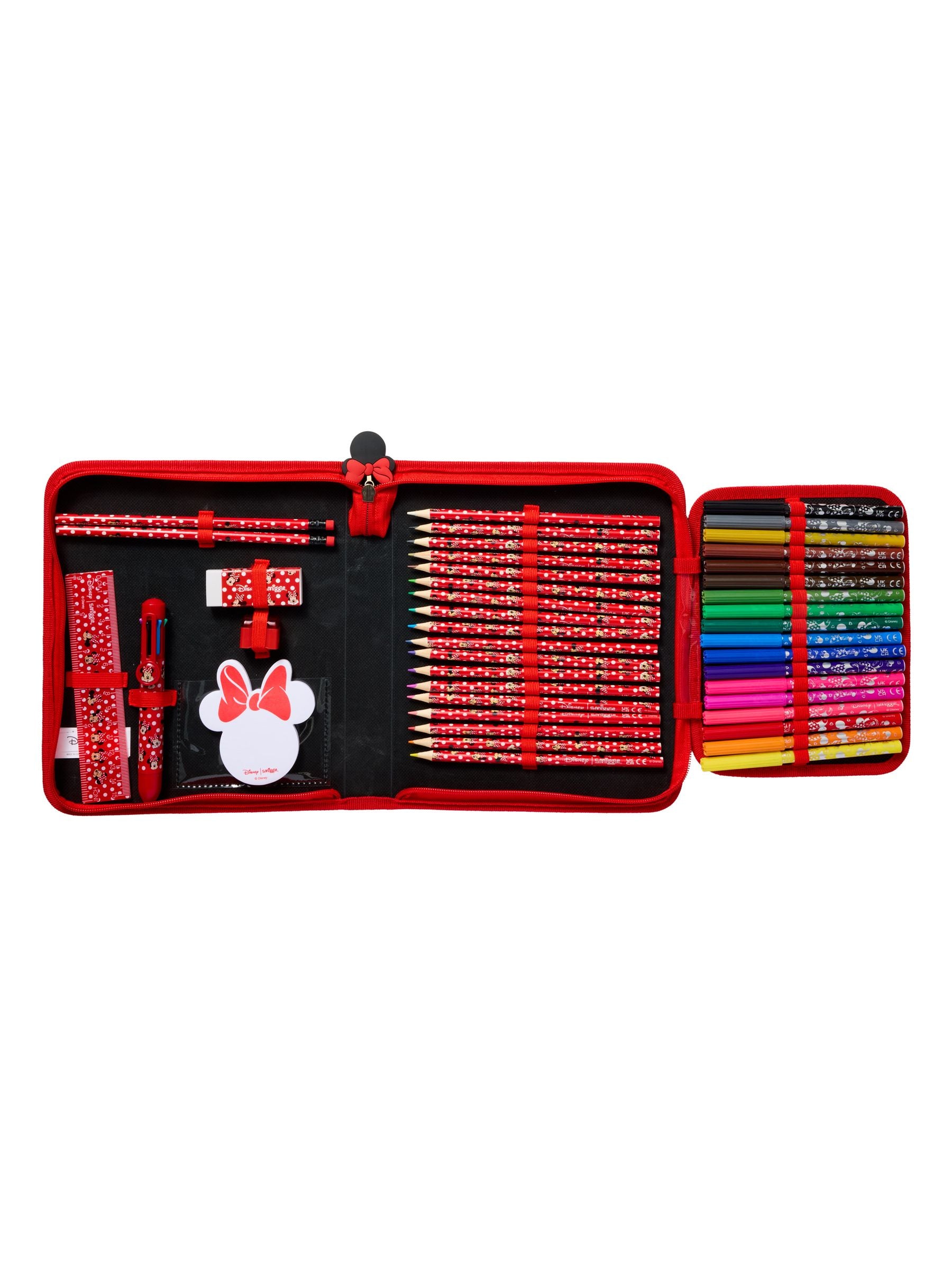 Smiggle - Disney مجموعة القرطاسية وصندوق الأقلام ميني