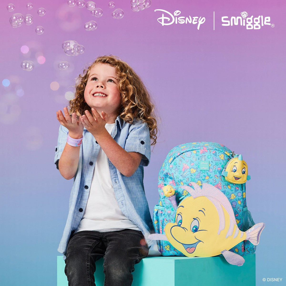 Smiggle - Disney Prenses Junior Hoodie Sırt Çantası