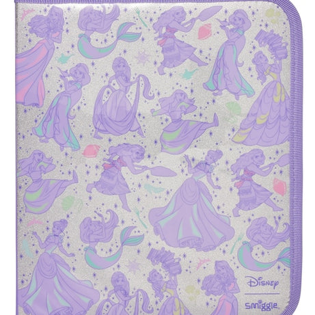 Smiggle - مجموعة أدوات مكتبية وصندوق أقلام ديزني برنسيس