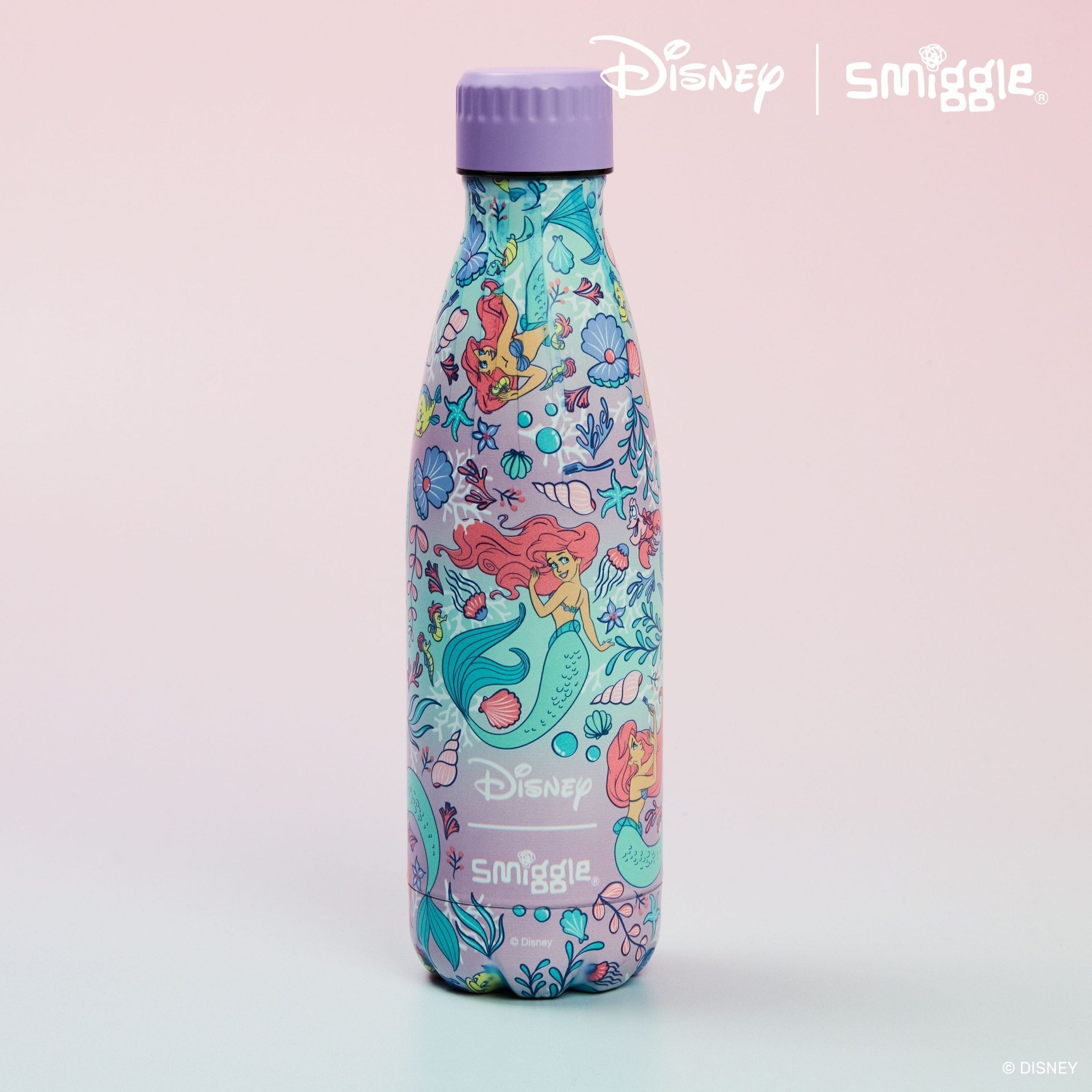 Smiggle - Disney Princess Paslanmaz Çelik İçecek Şişesi 500Ml