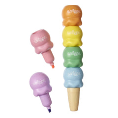 Smiggle - Dondurma Kokulu Fosforlu İşaretleyici Kalemler
