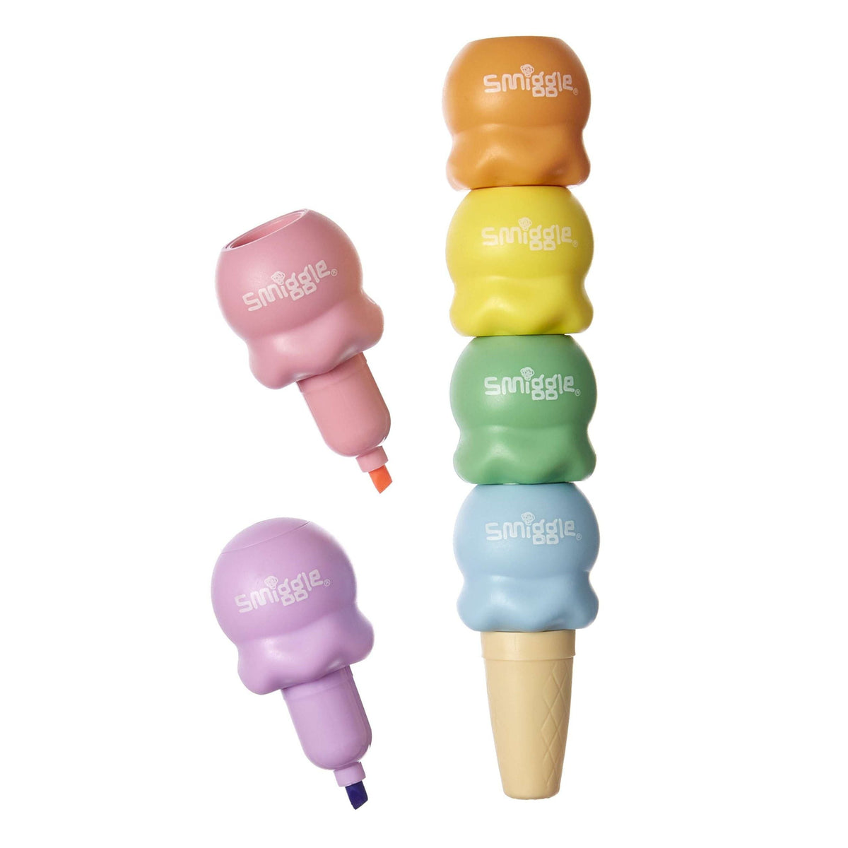 Smiggle - Dondurma Kokulu Fosforlu İşaretleyici Kalemler