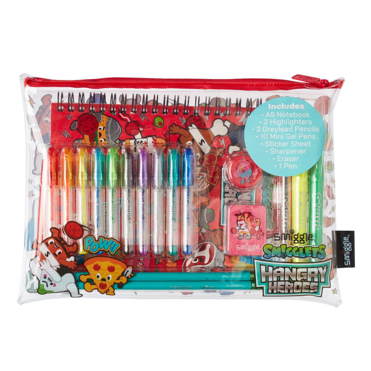 Smiggle - Essentials A5 Hangry Hereos Kırtasiye Seti