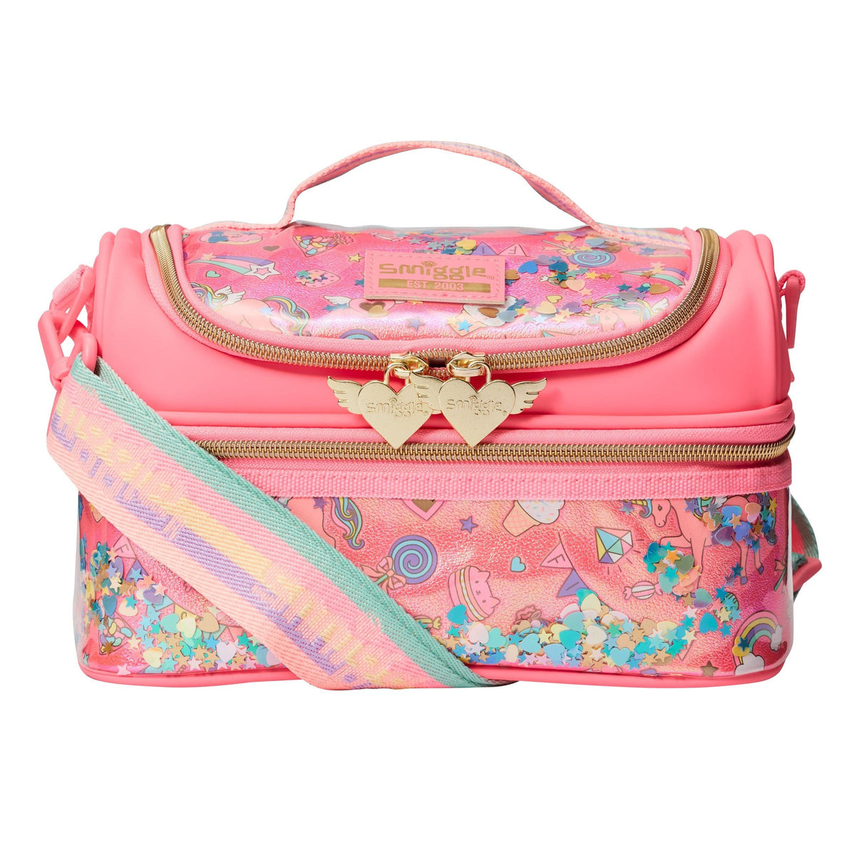 Smiggle - Fiesta Askılı Çift Katlı Beslenme Çantası