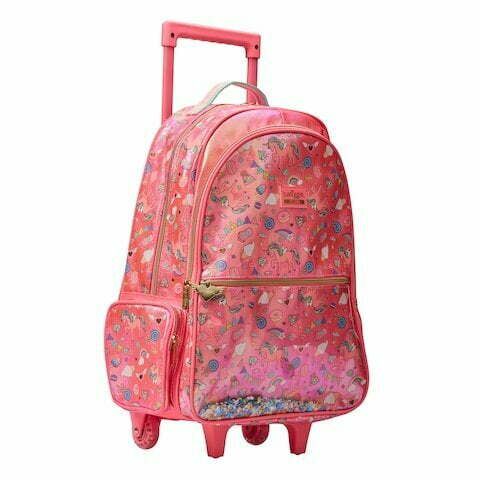 Smiggle - Fiesta Çekçekli Işıklı Seyahat ve Sırt Çantası