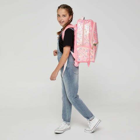 Smiggle - Fiesta Çekçekli Işıklı Seyahat ve Sırt Çantası