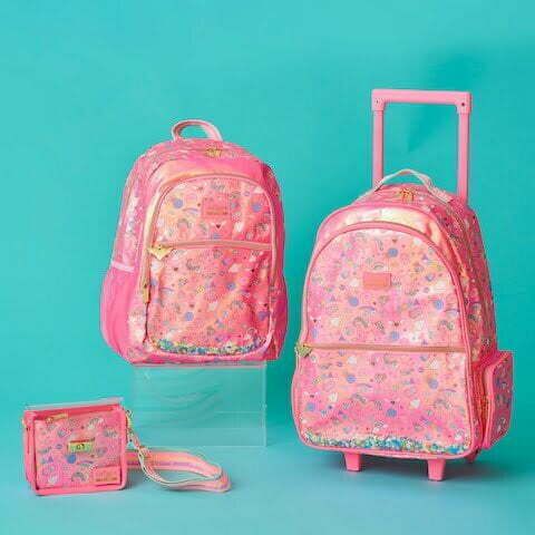 Smiggle - Fiesta Çekçekli Işıklı Seyahat ve Sırt Çantası