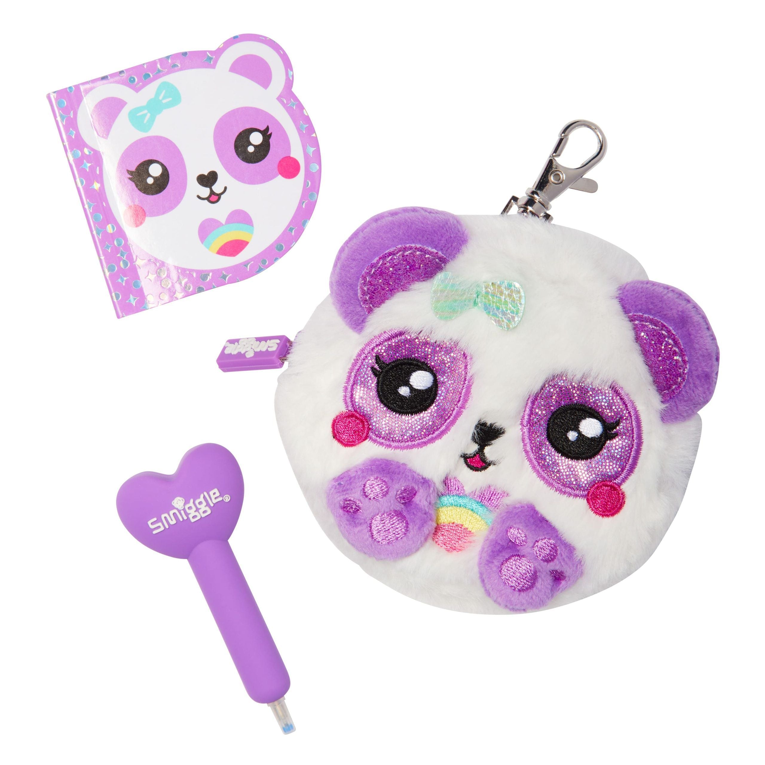Smiggle - Fluffy Mini Çantası Not Defteri ve Kalemli