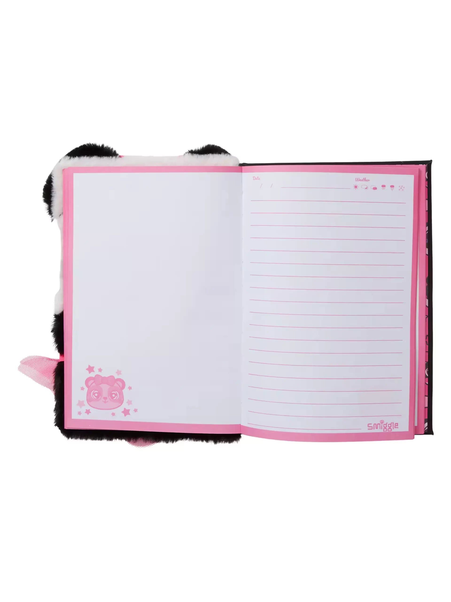 Smiggle - Fluffy Peluş A5 Günlük ve Defter