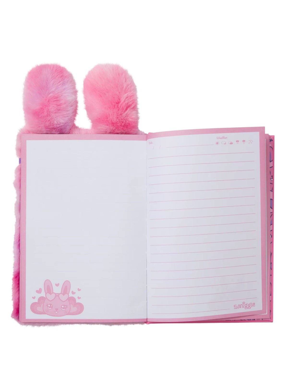 Smiggle - Fluffy Peluş A5 Günlük ve Defter