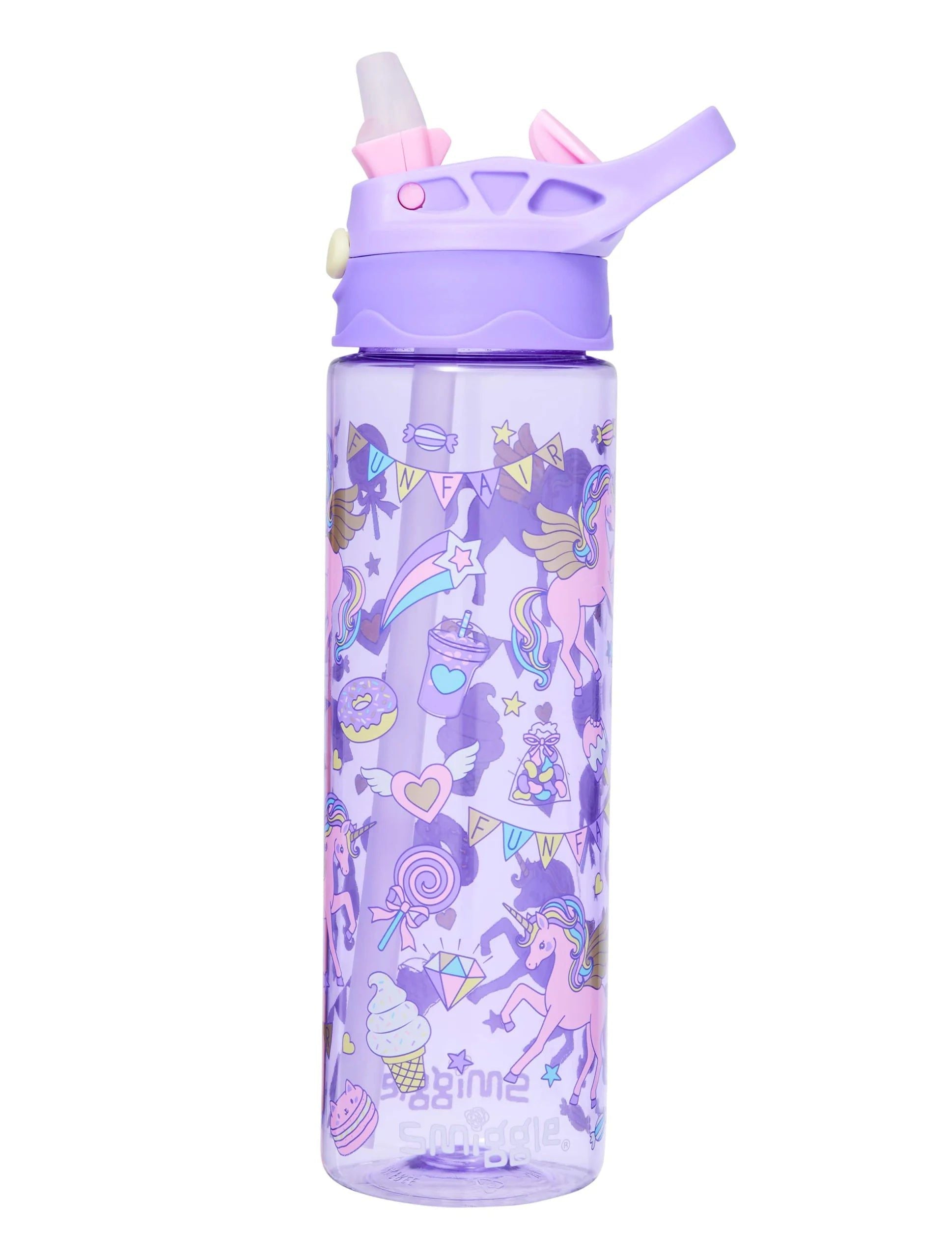 Smiggle - Fun Fair BPAsız 650ML Pipetli Suluk