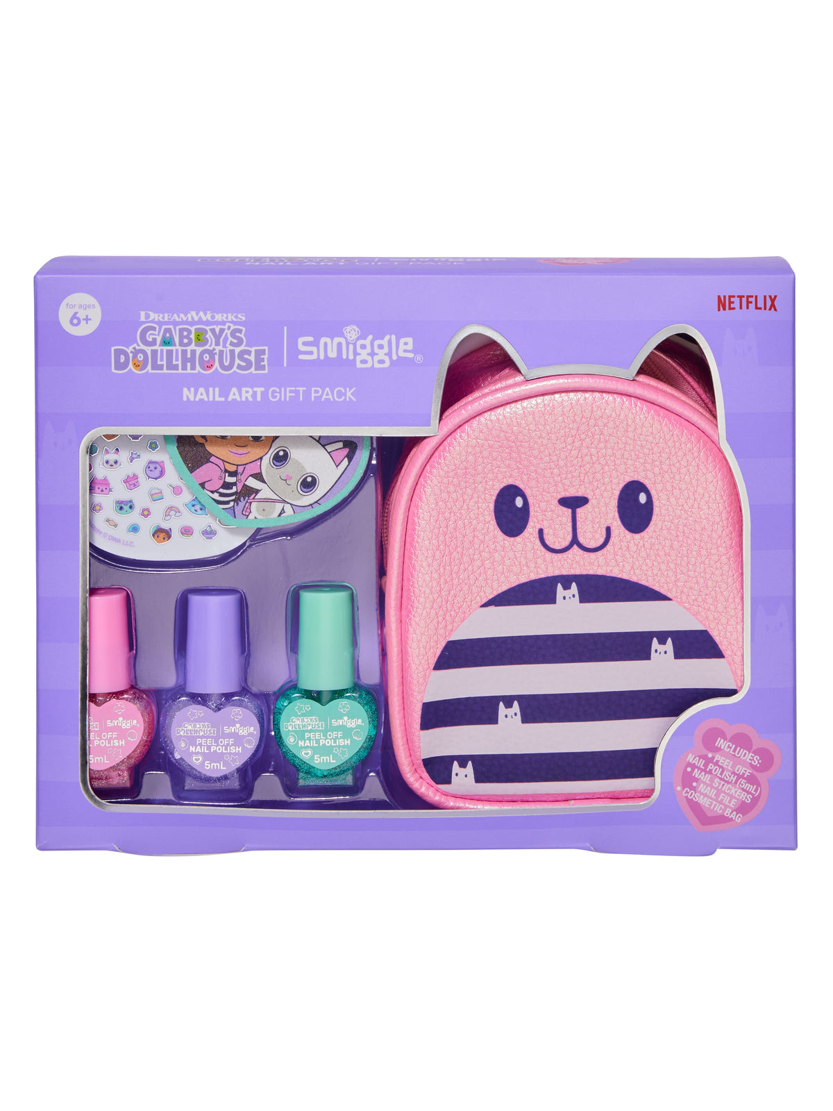Smiggle - Gabbys Dollhouse Çantalı Tırnak Bakım Seti
