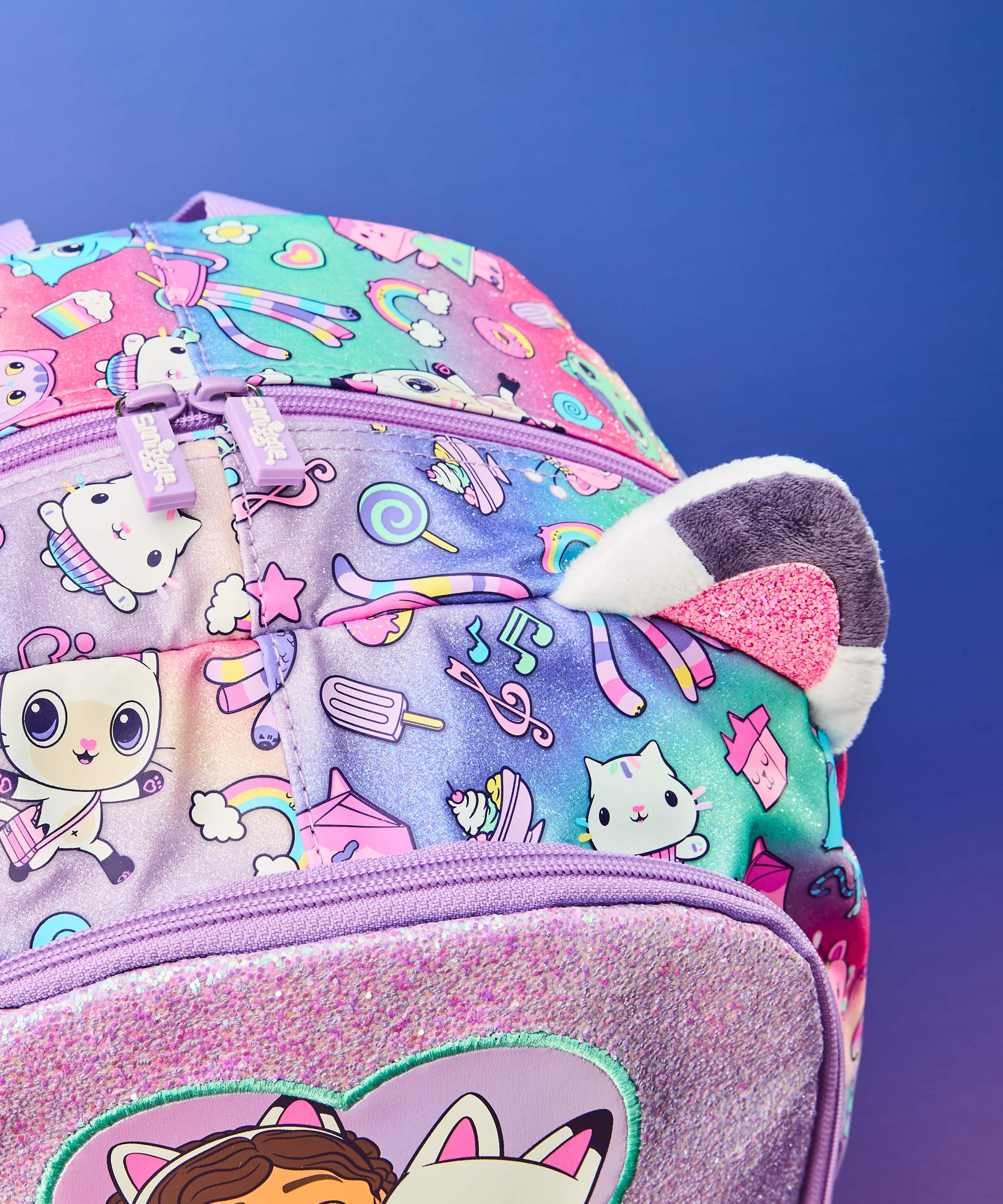 Smiggle - Gabbys Dollhouse Klasik Okul Sırt Çantası - Dinossi