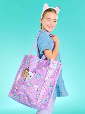 Smiggle - Gabbys Dollhouse Orta Boy Yeniden Kullanabilir El Çantası