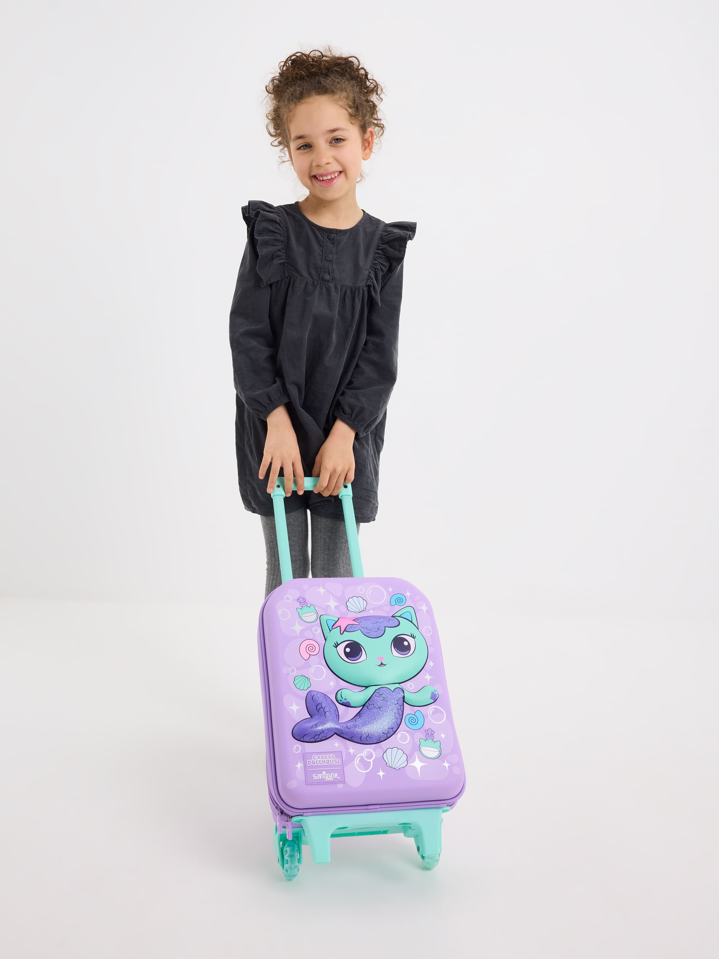 Smiggle - Gabbys Dollhouse Seyahat ve Okul Çekçekli Valiz Çantası
