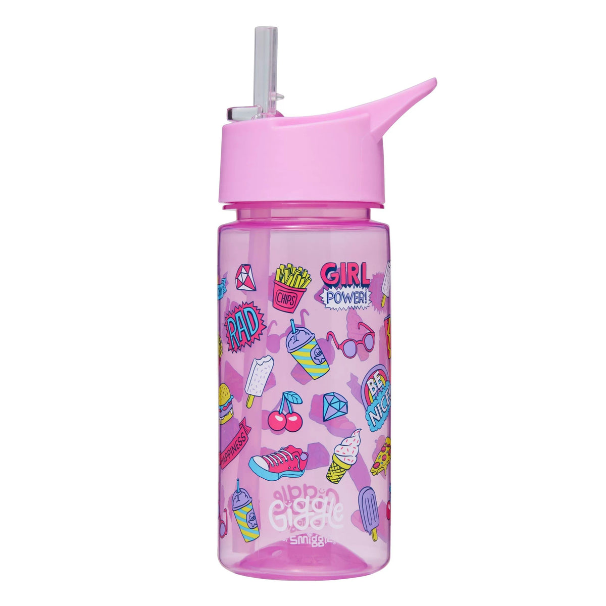 Smiggle - Giggle 450 ML BPA'sız Pipetli Suluk