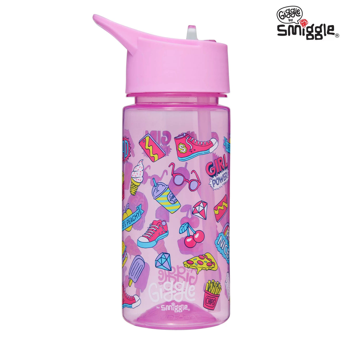 Smiggle - Giggle 450 ML BPA'sız Pipetli Suluk