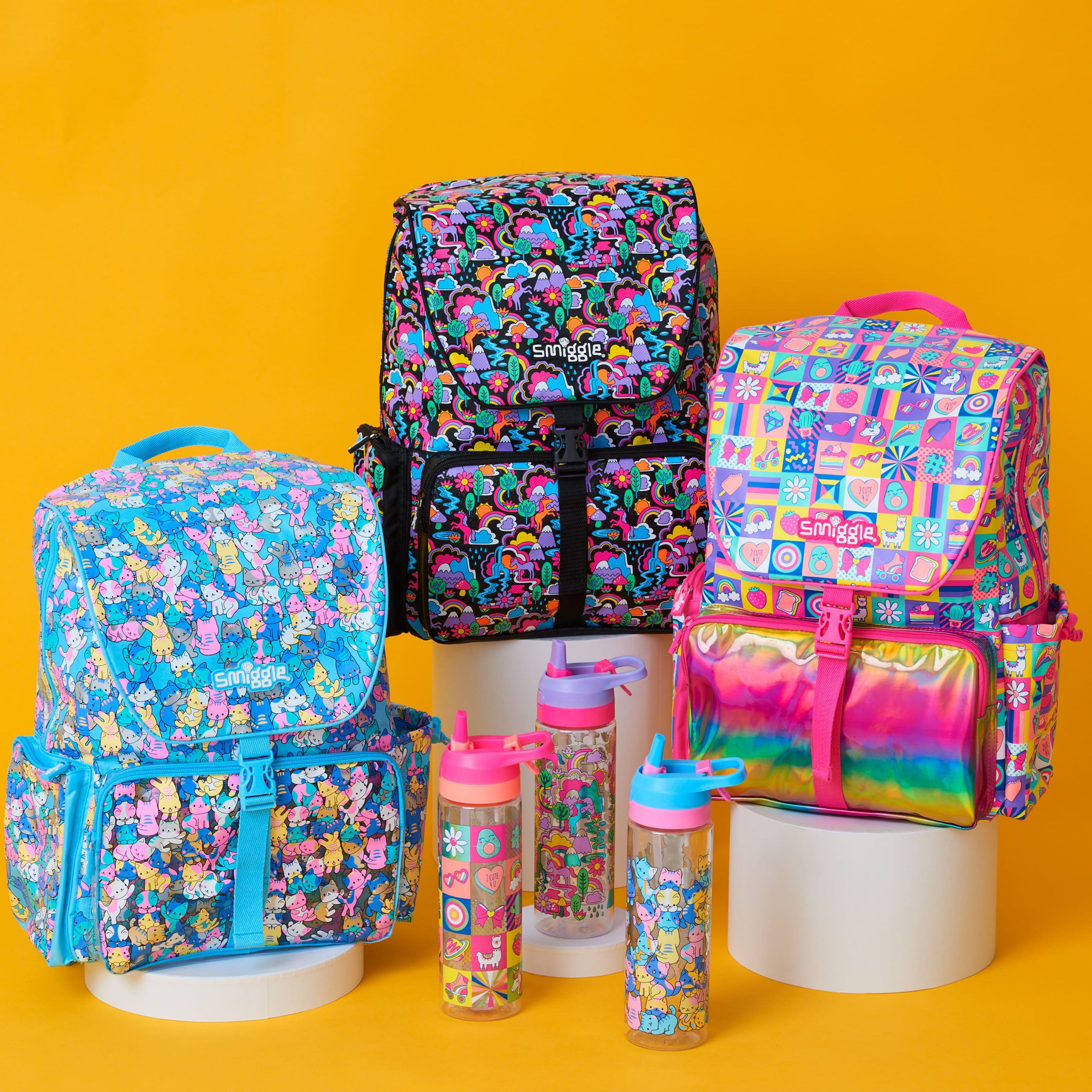 Smiggle - Glee Büyük Pembe Chelsea Sırt Çantası