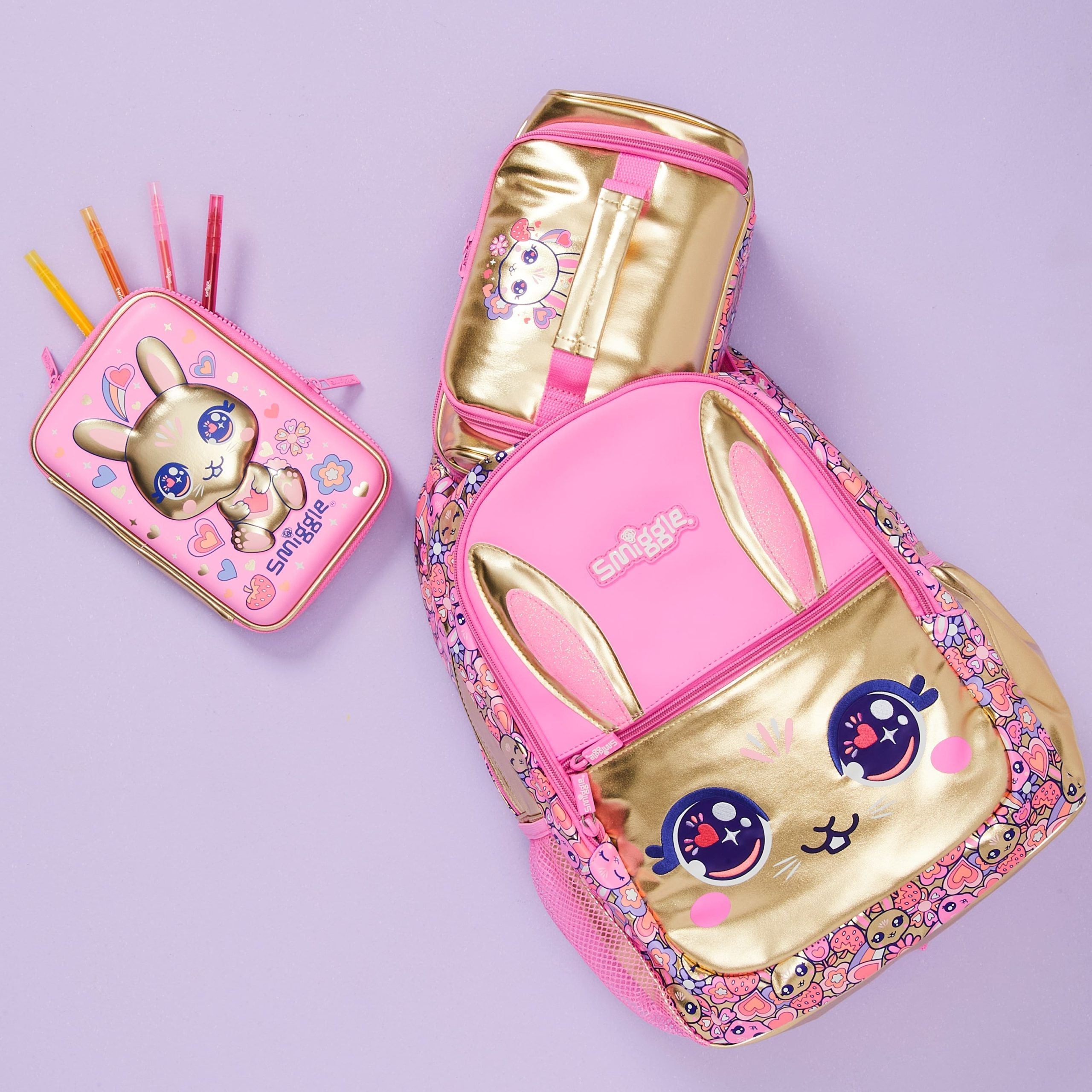Smiggle - Gold Budz Klasik Karakterli Sırt Çantası