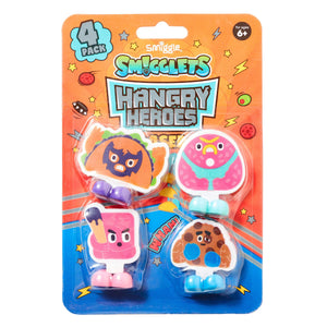 Smiggle - Hangry Heroes Silgi Paketi X4
