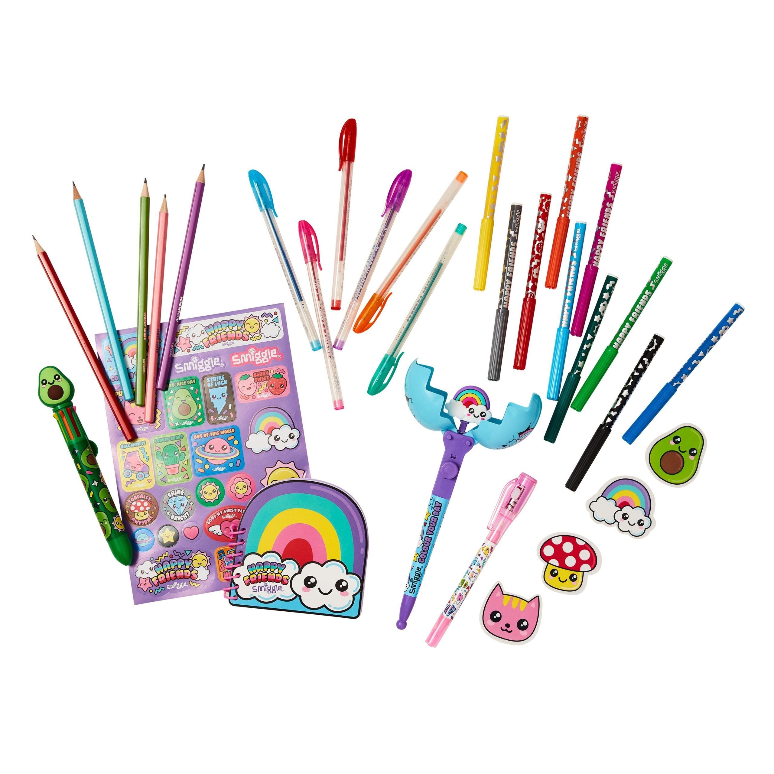 Smiggle - Happy Friends Boyama ve Yazma Seti