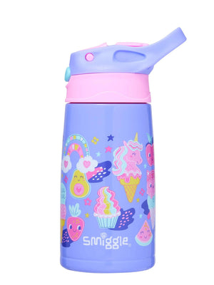 Smiggle - Happy Tales 400ML Otomatik Pipetli Çelik Matara