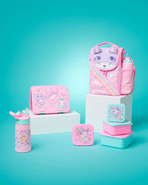 Smiggle - Happy Tales Çelik Otomatik Pipetli 400ML Matara