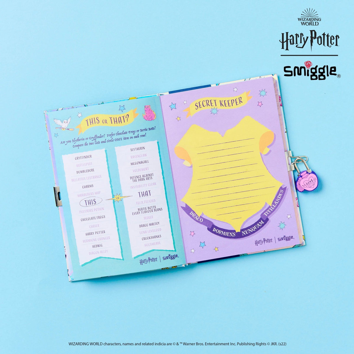 Smiggle - Harry Potter A5 Kilitli Defter